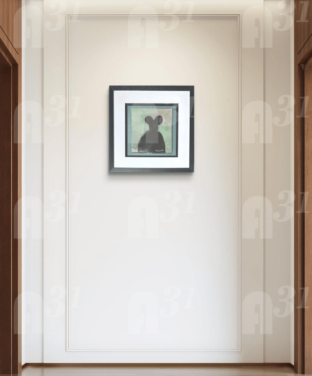 109 Anonymouse Mouse framed holographic original 