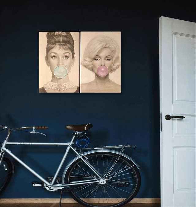 124. Marylin bubblegum art