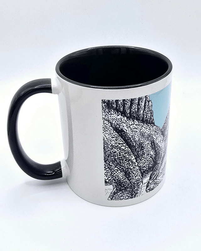 546. Jurrasic Coast. Dinosaurs at Durdle door Mug