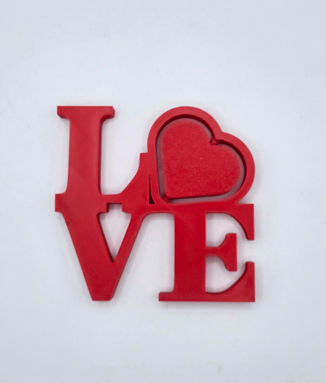 600. LOVE 3D printed Ornament 