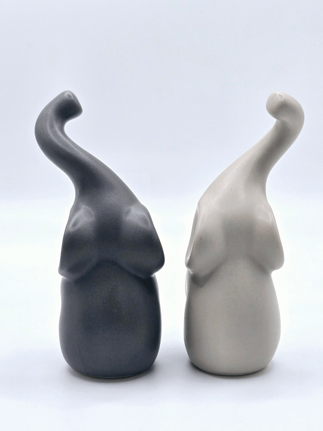 589. Elephant Ornament Set