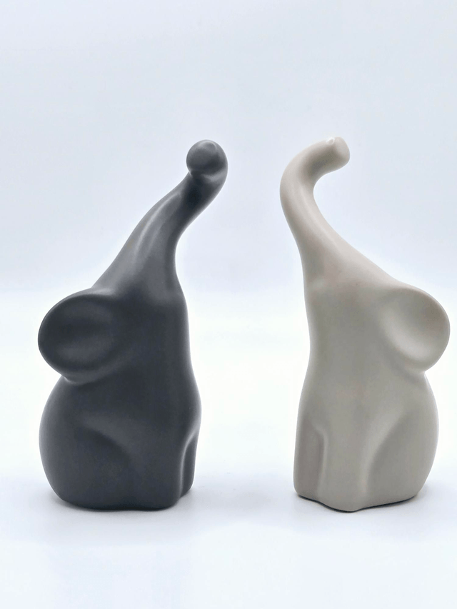 589. Elephant Ornament Set