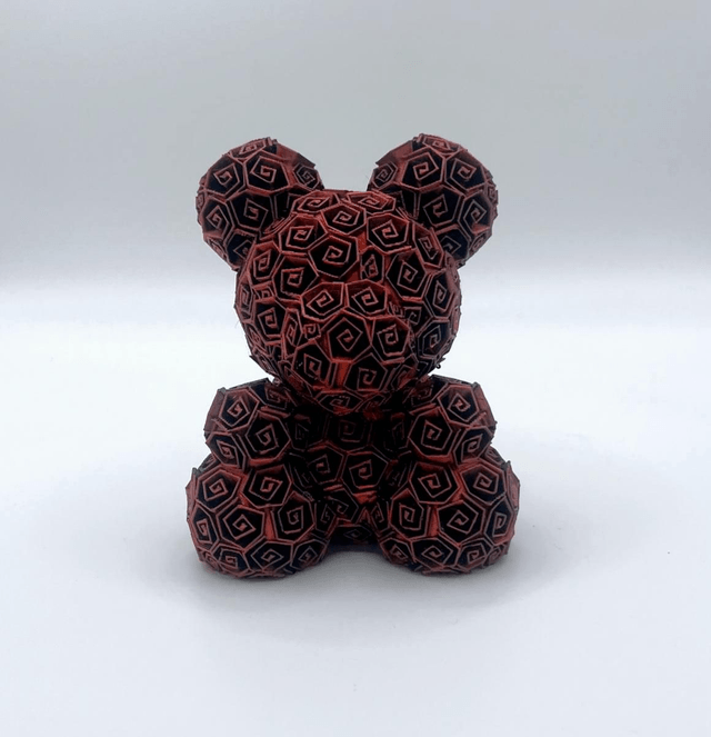 612. Rose Bear 3D printed 