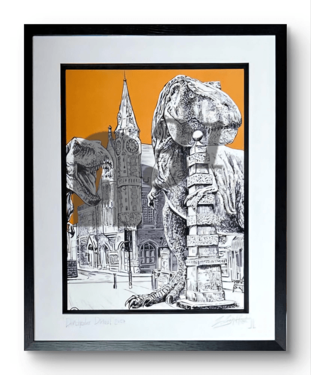 353. Dino's of Dorchesrer print. Corn Exchange 