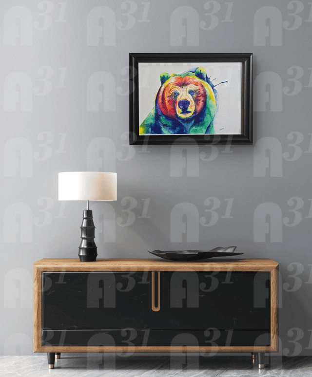 544. Original. Bear painting 