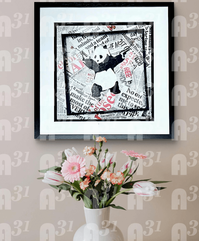 520. War of Roses framed print 