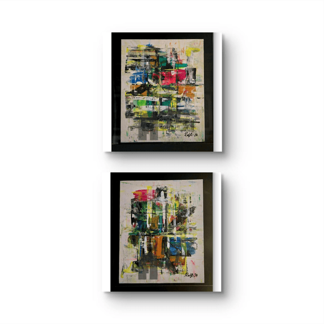 66. Original Abstracts. Set of 2-  Beach days 