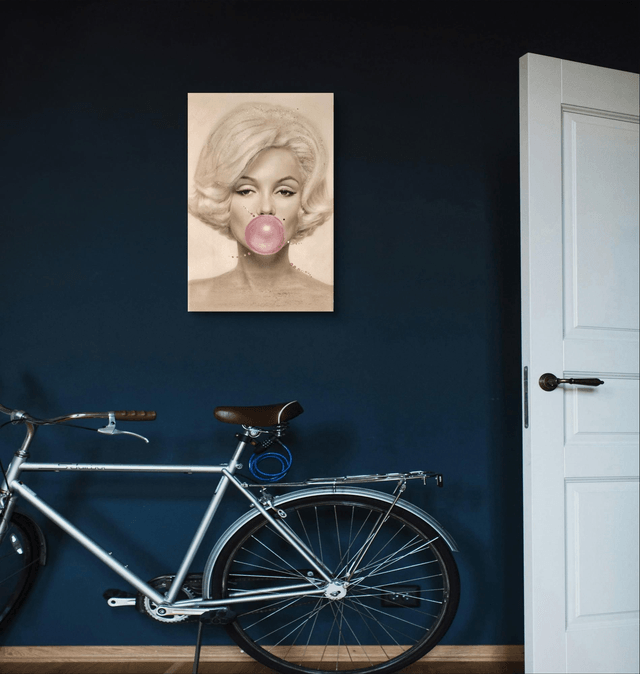 124. Marylin bubblegum art