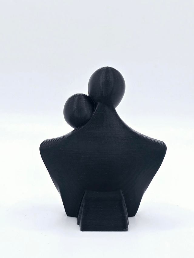 601. Couple 3D printed Ornament 