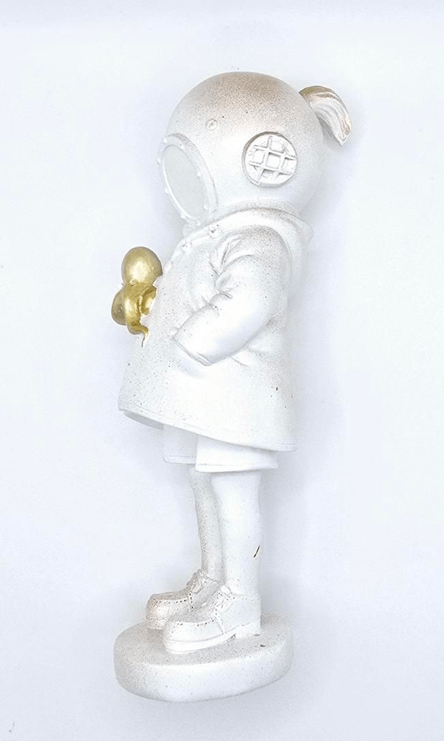 396.  Diver Banksy Resin Ornament 