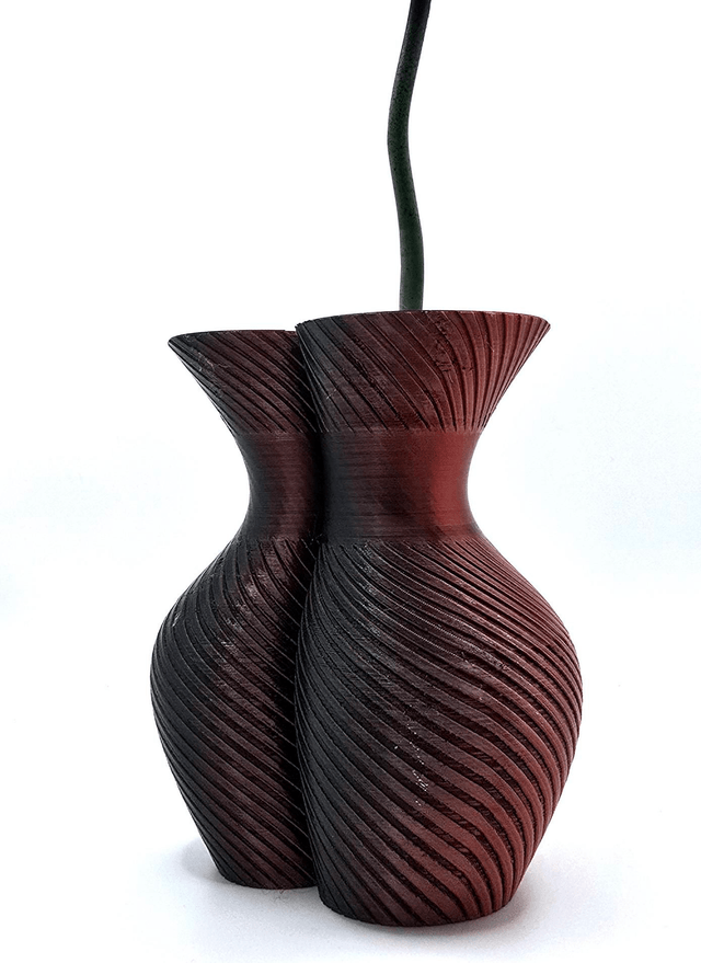 610. Heart shaped Vase with Rose