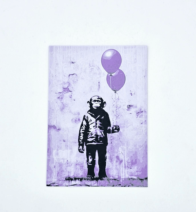 71. Banksy Wall art Monkey with balloons 3D Print