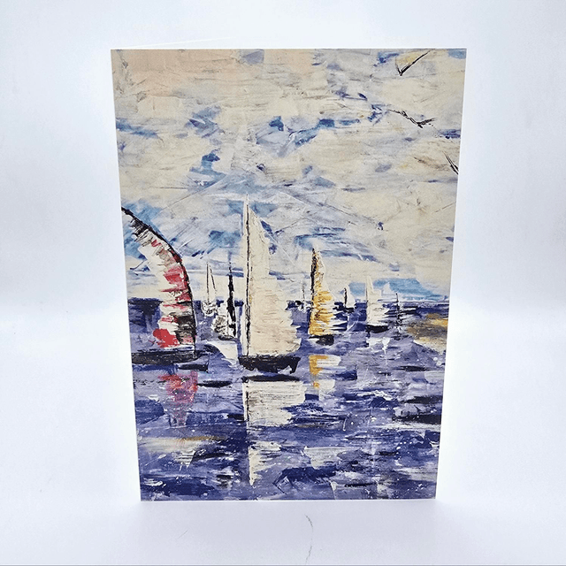 688. Greetings Card. Sailing
