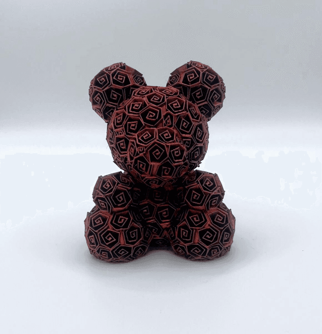 612. Rose Bear 3D printed 