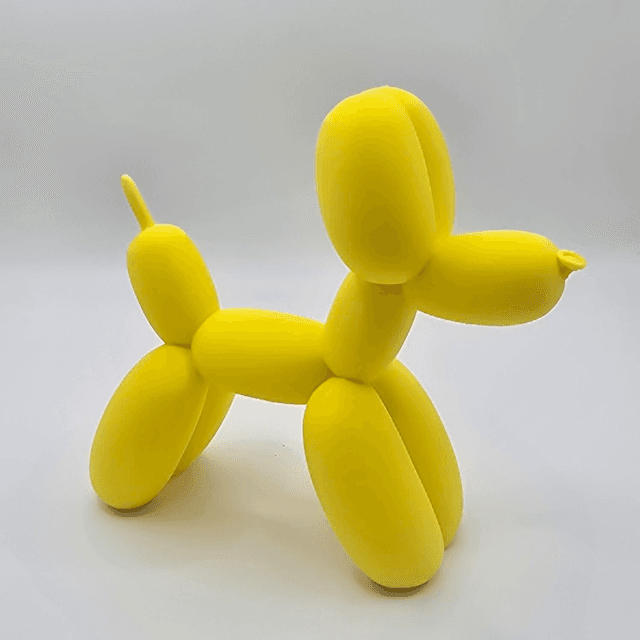 691. Balloon Dog 3D printed Yellow 
